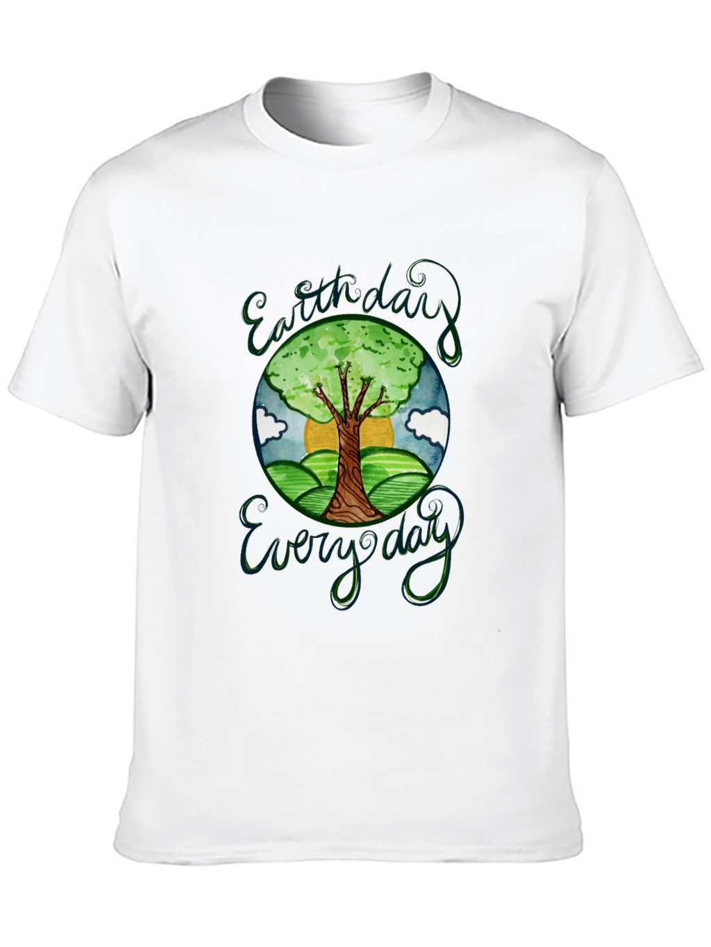 Earth Day Everyday Graphic T-Shirt Black