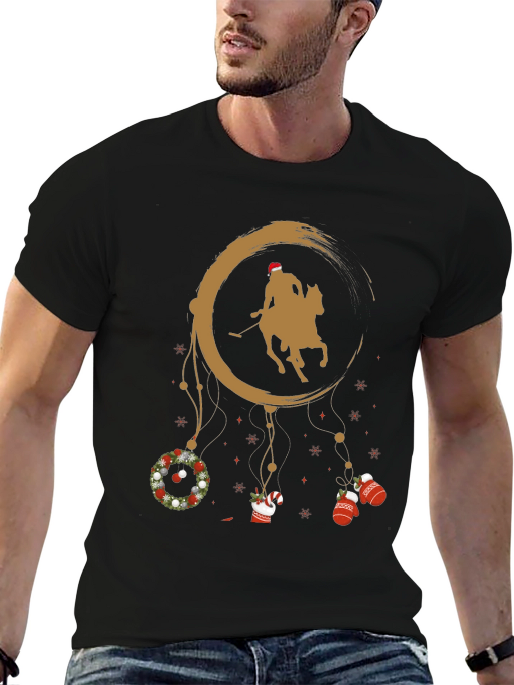 Christmas Polo Player T-Shirt