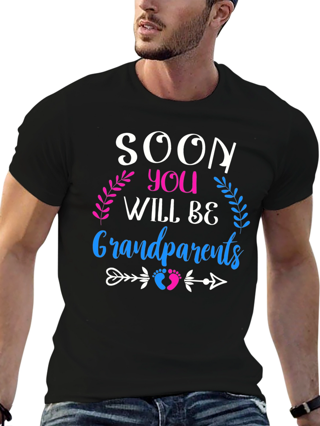 Soon You Will Be Grandparents T-Shirt Pregnancy Announcement