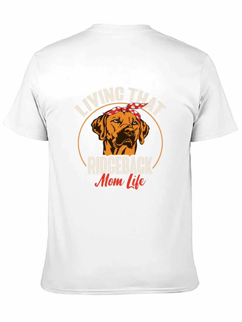 Rhodesian Ridgeback Dog Casual Graphic T-Shirt – Simple And Comfortable Daily Wear