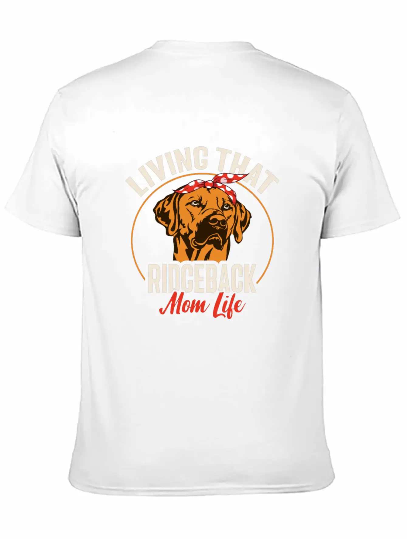 Rhodesian Ridgeback Dog Casual Graphic T-Shirt – Simple And Comfortable Daily Wear
