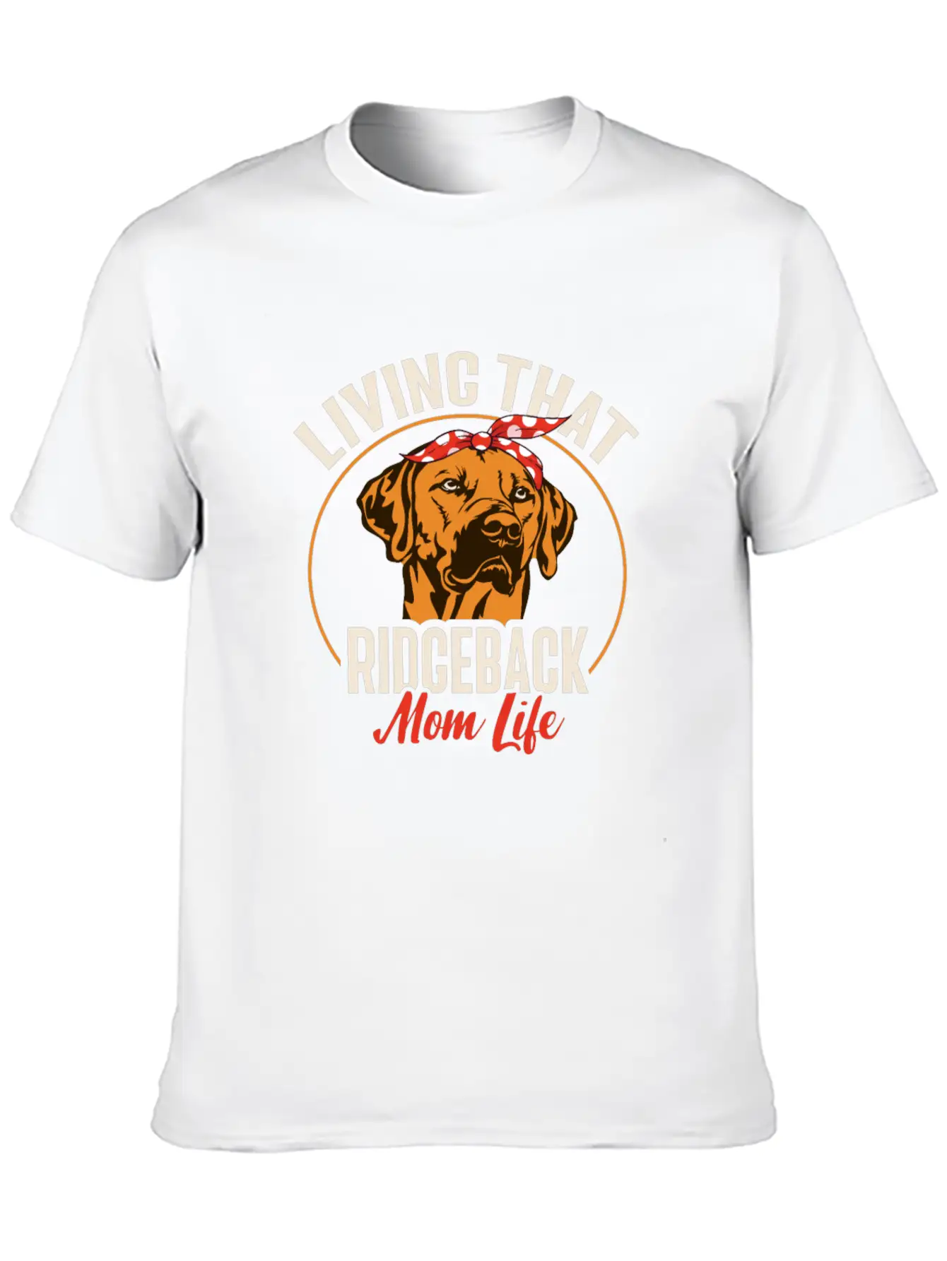 Rhodesian Ridgeback Dog Casual Graphic T-Shirt – Simple And Comfortable Daily Wear