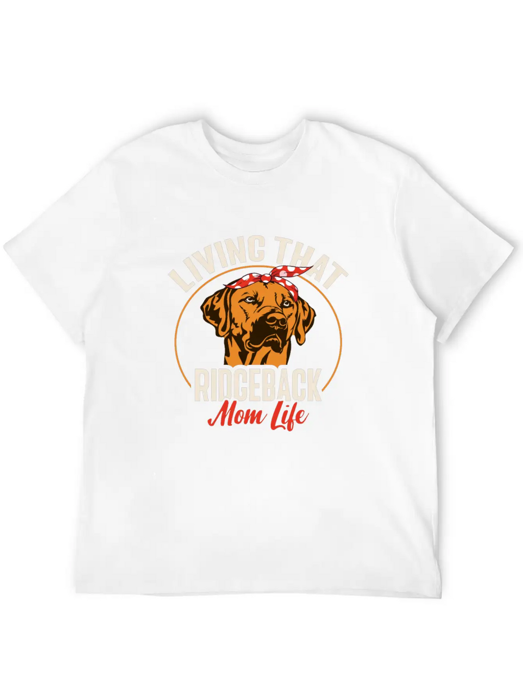 Rhodesian Ridgeback Dog Casual Graphic T-Shirt – Simple And Comfortable Daily Wear