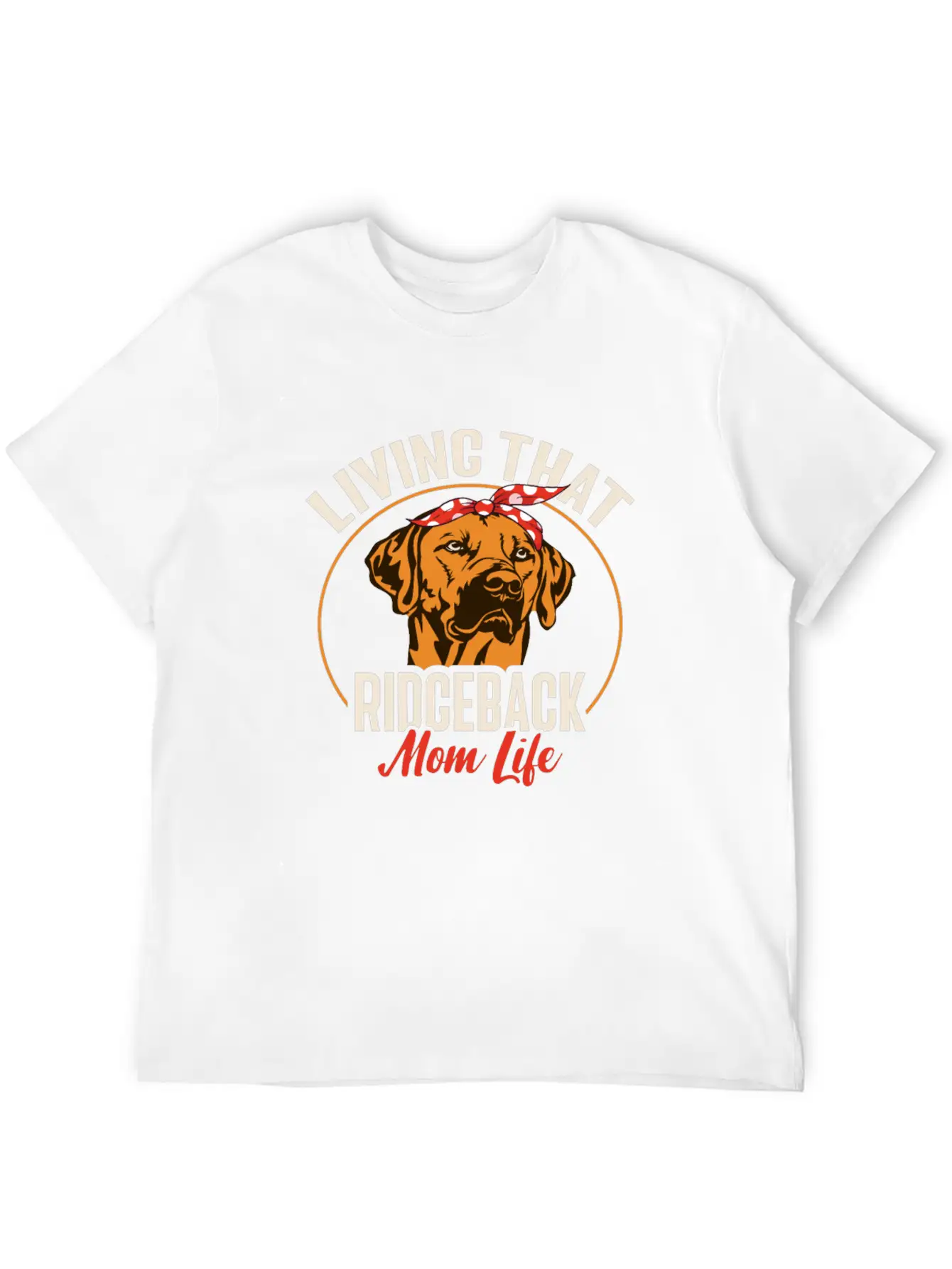 Rhodesian Ridgeback Dog Casual Graphic T-Shirt – Simple And Comfortable Daily Wear