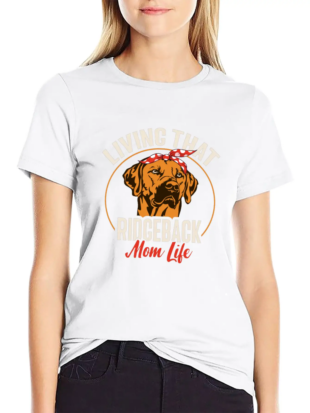 Rhodesian Ridgeback Dog Casual Graphic T-Shirt – Simple And Comfortable Daily Wear