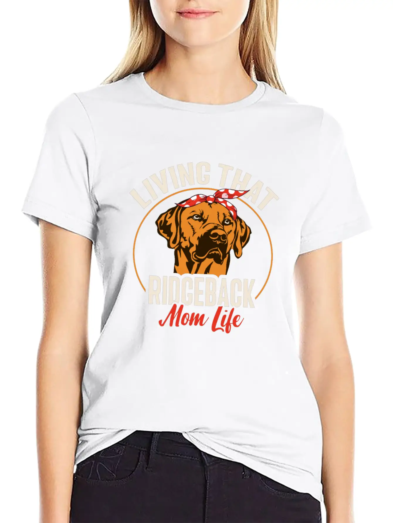 Rhodesian Ridgeback Dog Casual Graphic T-Shirt – Simple And Comfortable Daily Wear