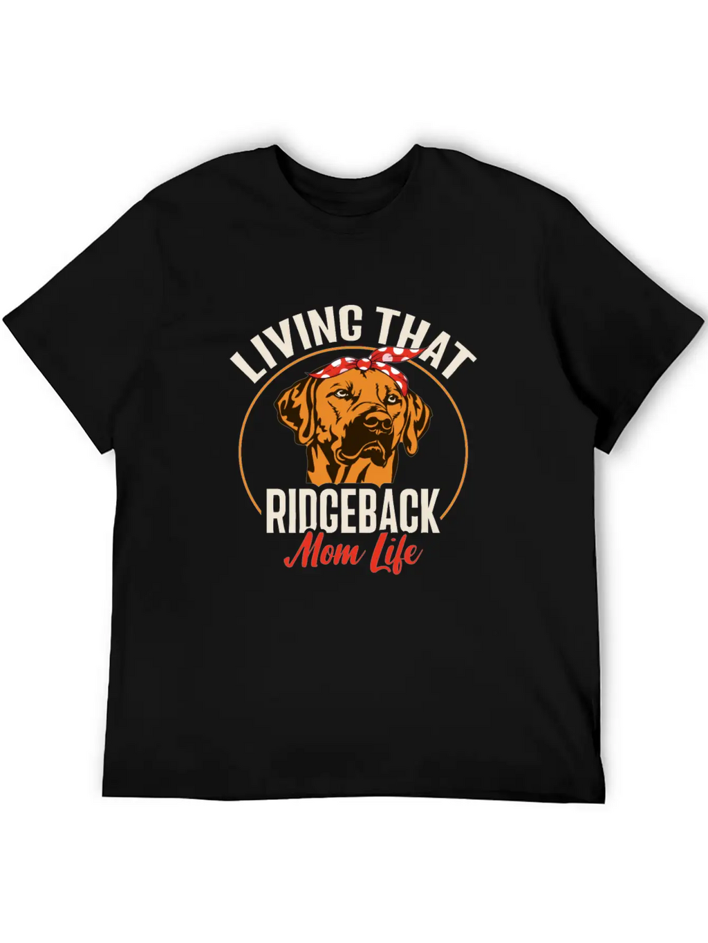 Rhodesian Ridgeback Dog Casual Graphic T-Shirt – Simple And Comfortable Daily Wear
