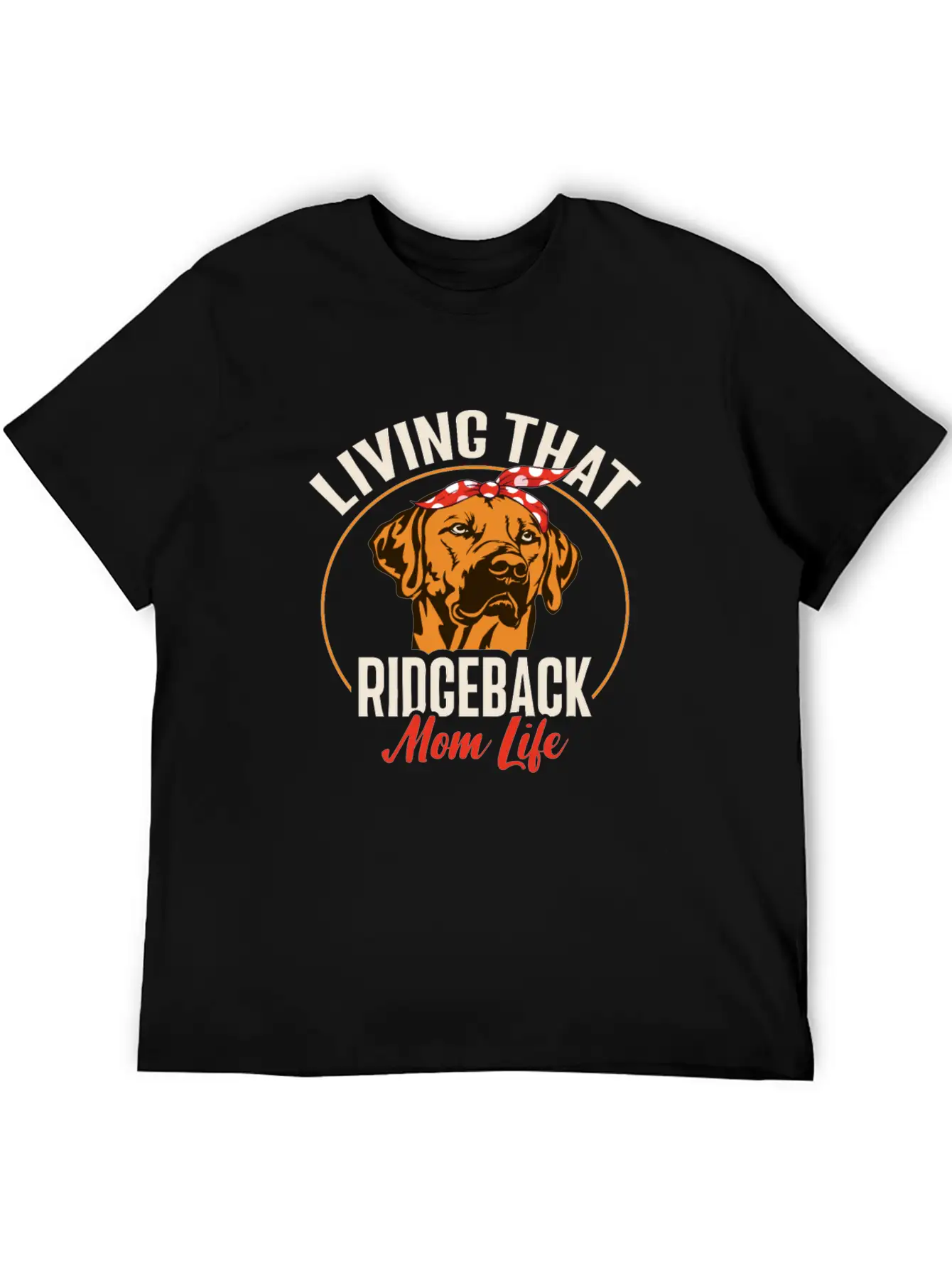 Rhodesian Ridgeback Dog Casual Graphic T-Shirt – Simple And Comfortable Daily Wear