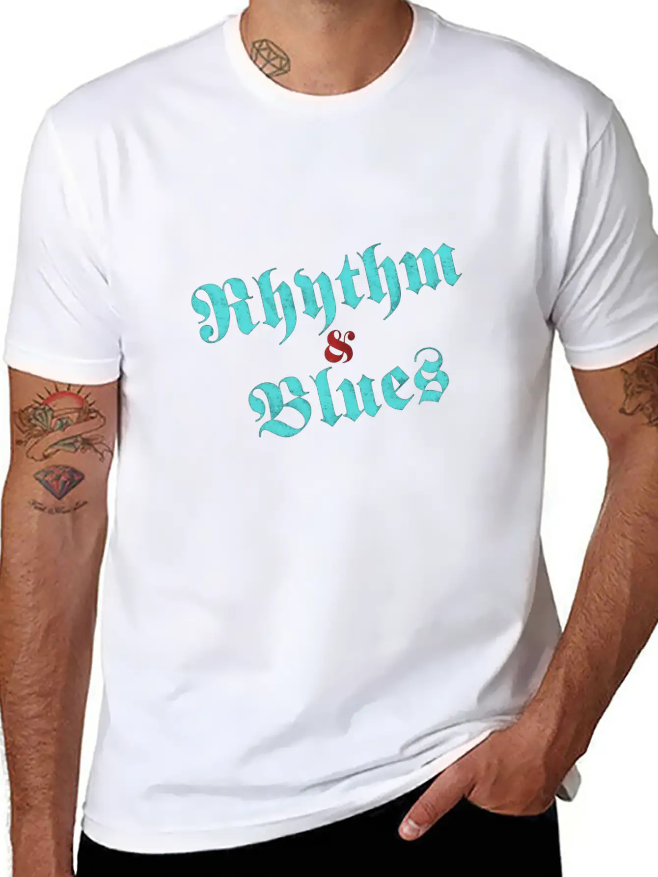 Rhythm & Blues Essential Cotton Tee For Daily Outfits – Unisex Style