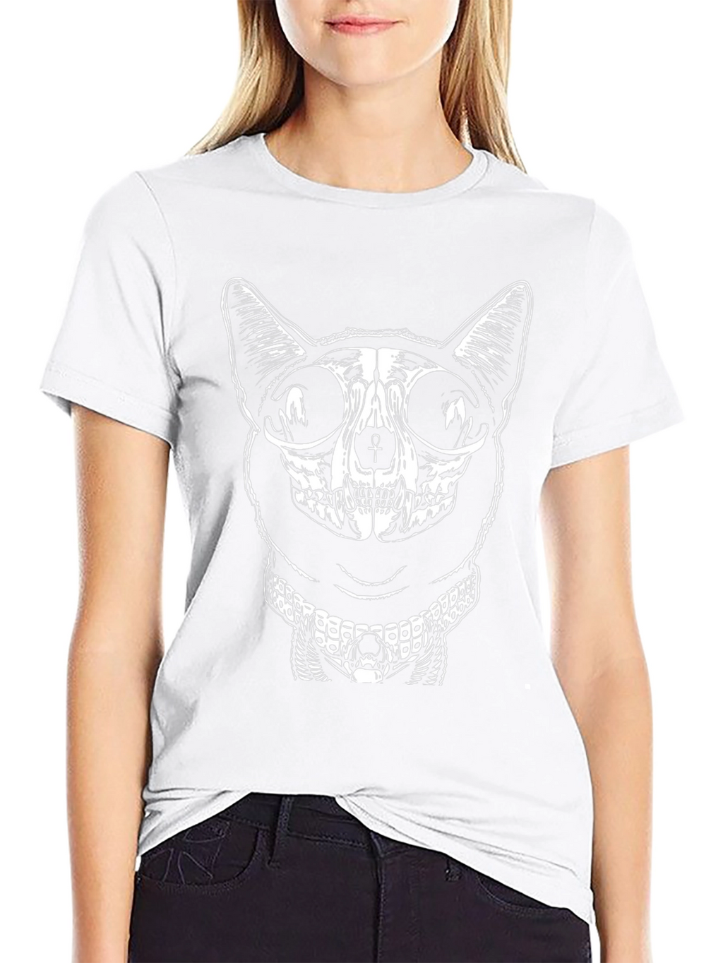 Egyptian Cat Skull Graphic Tee