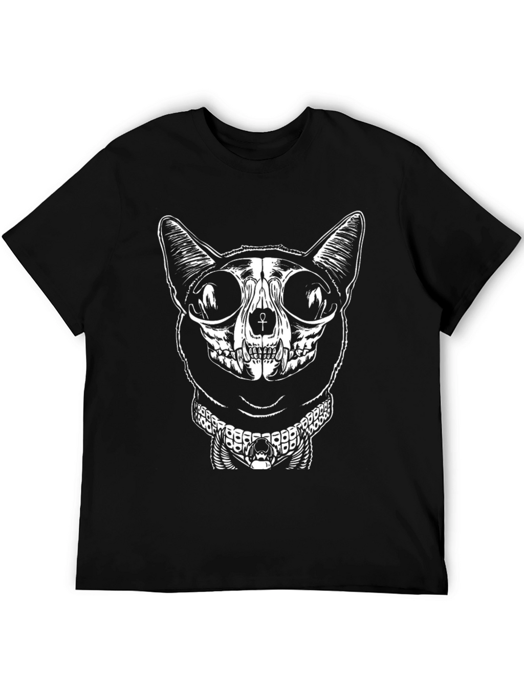 Egyptian Cat Skull Graphic Tee