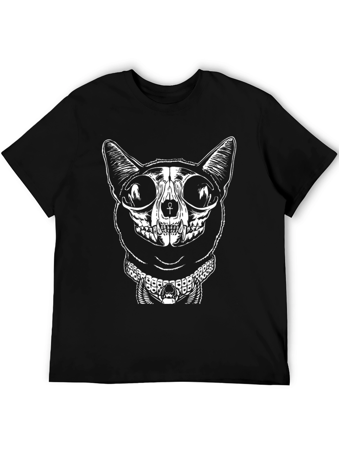 Egyptian Cat Skull Graphic Tee