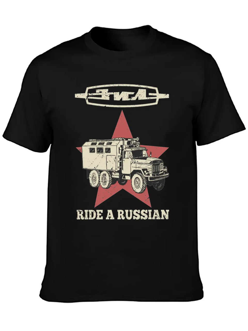 Ride A Russian Logo Russian Truck ZIL USSR Unisex Casual T-Shirt – Clean Design For Daily Comfort