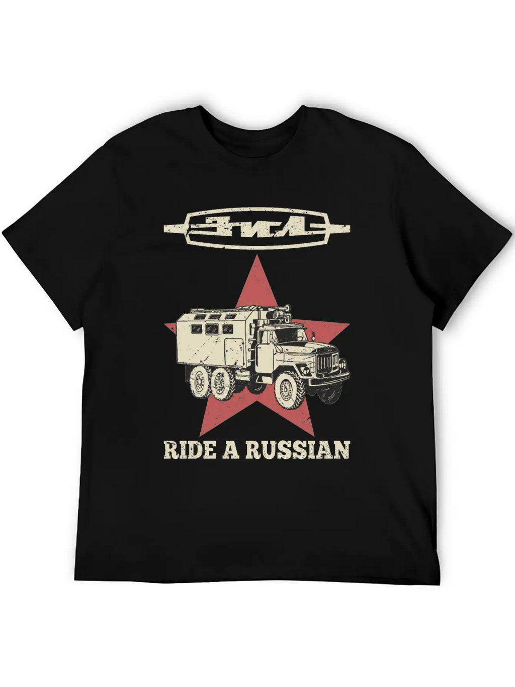 Ride A Russian Logo Russian Truck ZIL USSR Unisex Casual T-Shirt – Clean Design For Daily Comfort