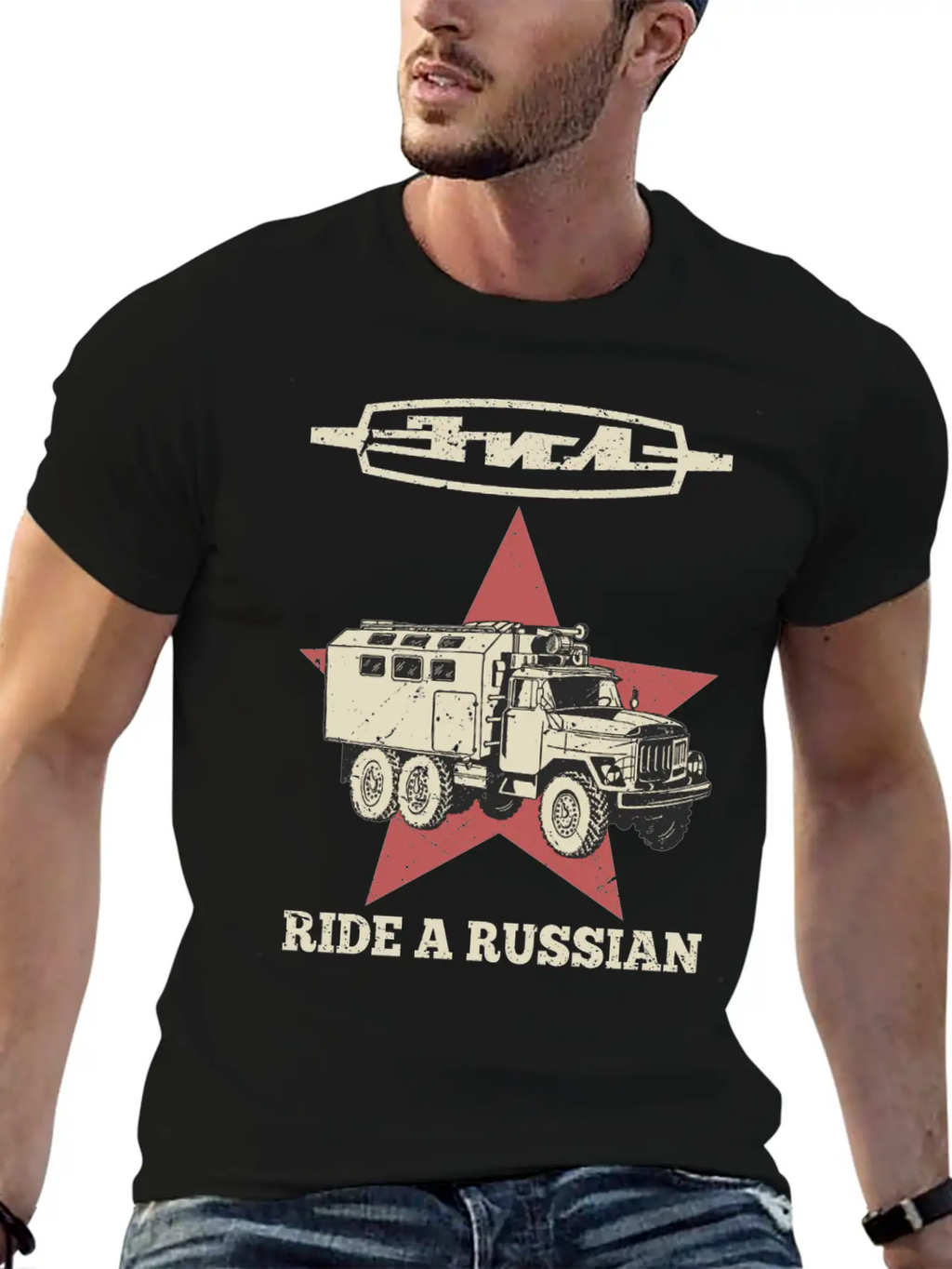 Ride A Russian Logo Russian Truck ZIL USSR Unisex Casual T-Shirt – Clean Design For Daily Comfort