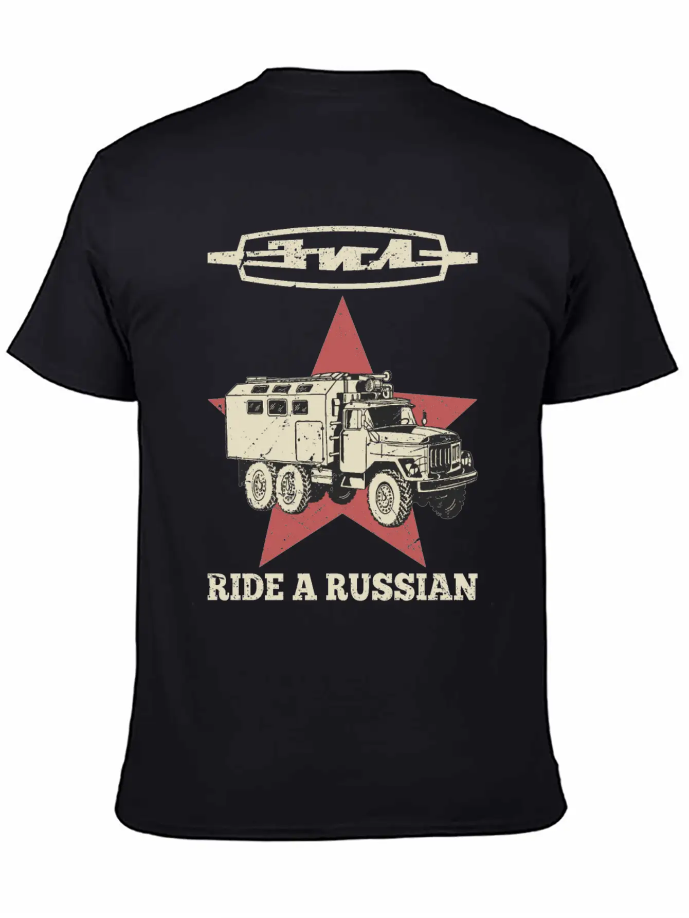 Ride A Russian Logo Russian Truck ZIL USSR Unisex Casual T-Shirt – Clean Design For Daily Comfort