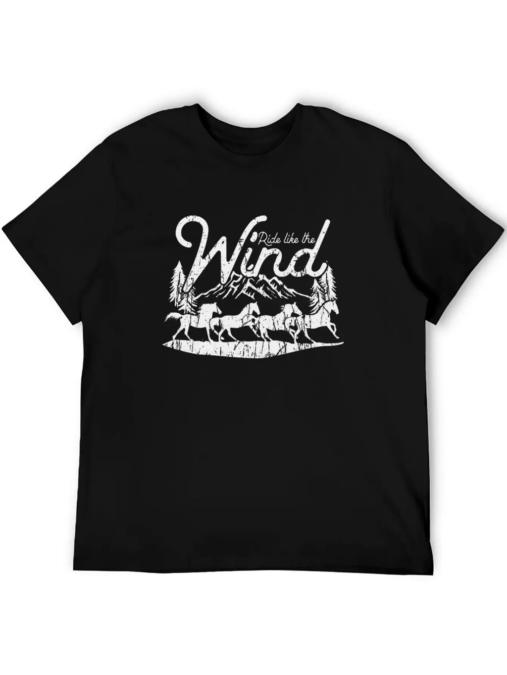 Ride Like The Wind - Horse Breathable Soft Cotton T-Shirt – Timeless Casual Look