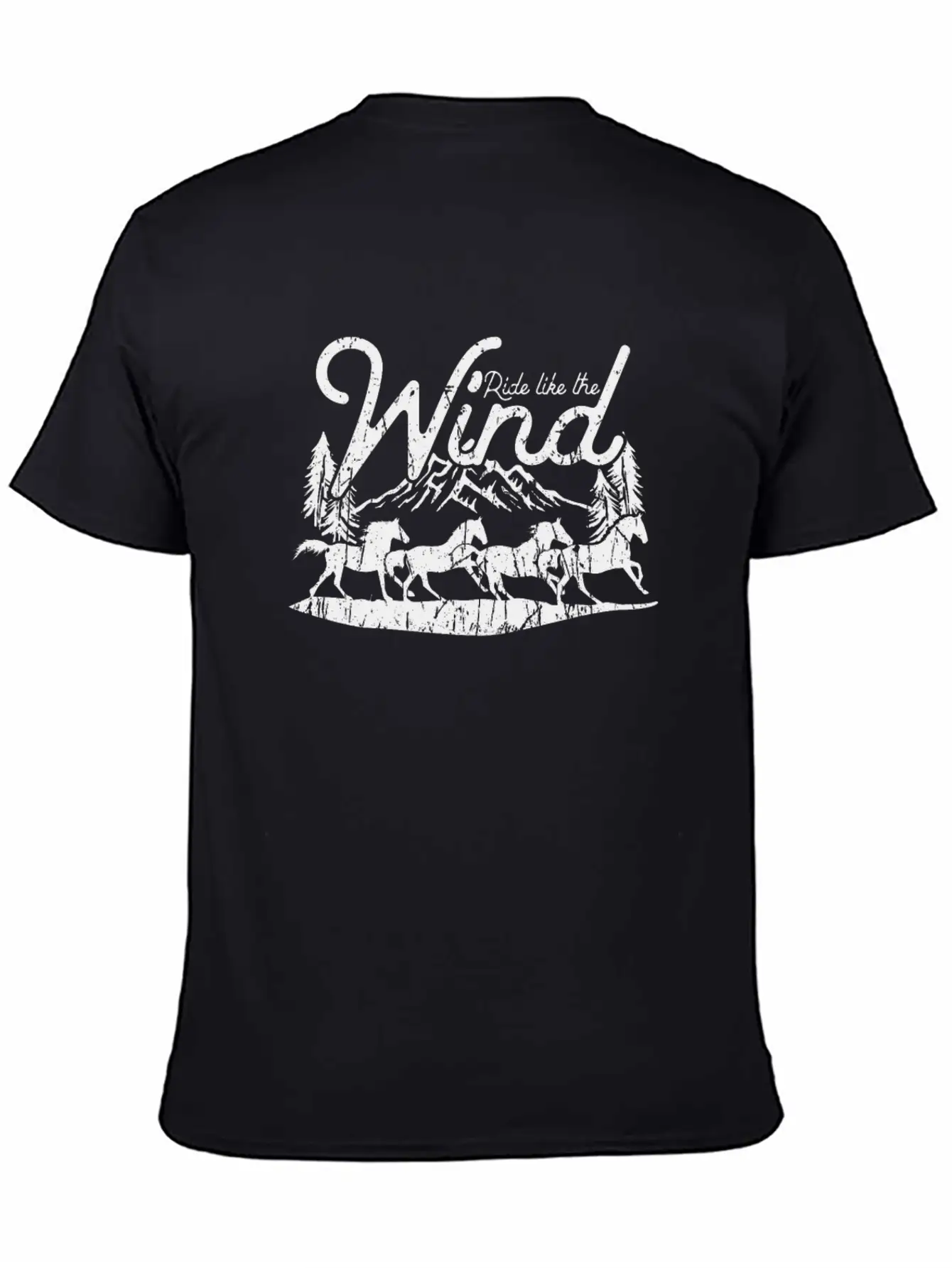 Ride Like The Wind - Horse Breathable Soft Cotton T-Shirt – Timeless Casual Look