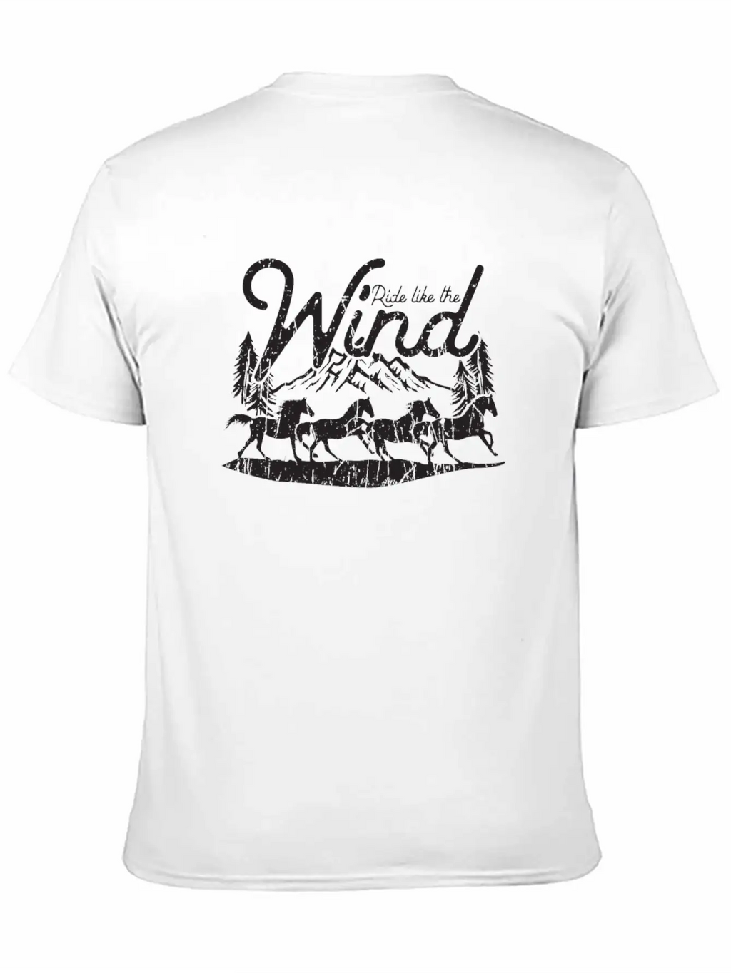 Ride Like The Wind - Horse Breathable Soft Cotton T-Shirt – Timeless Casual Look