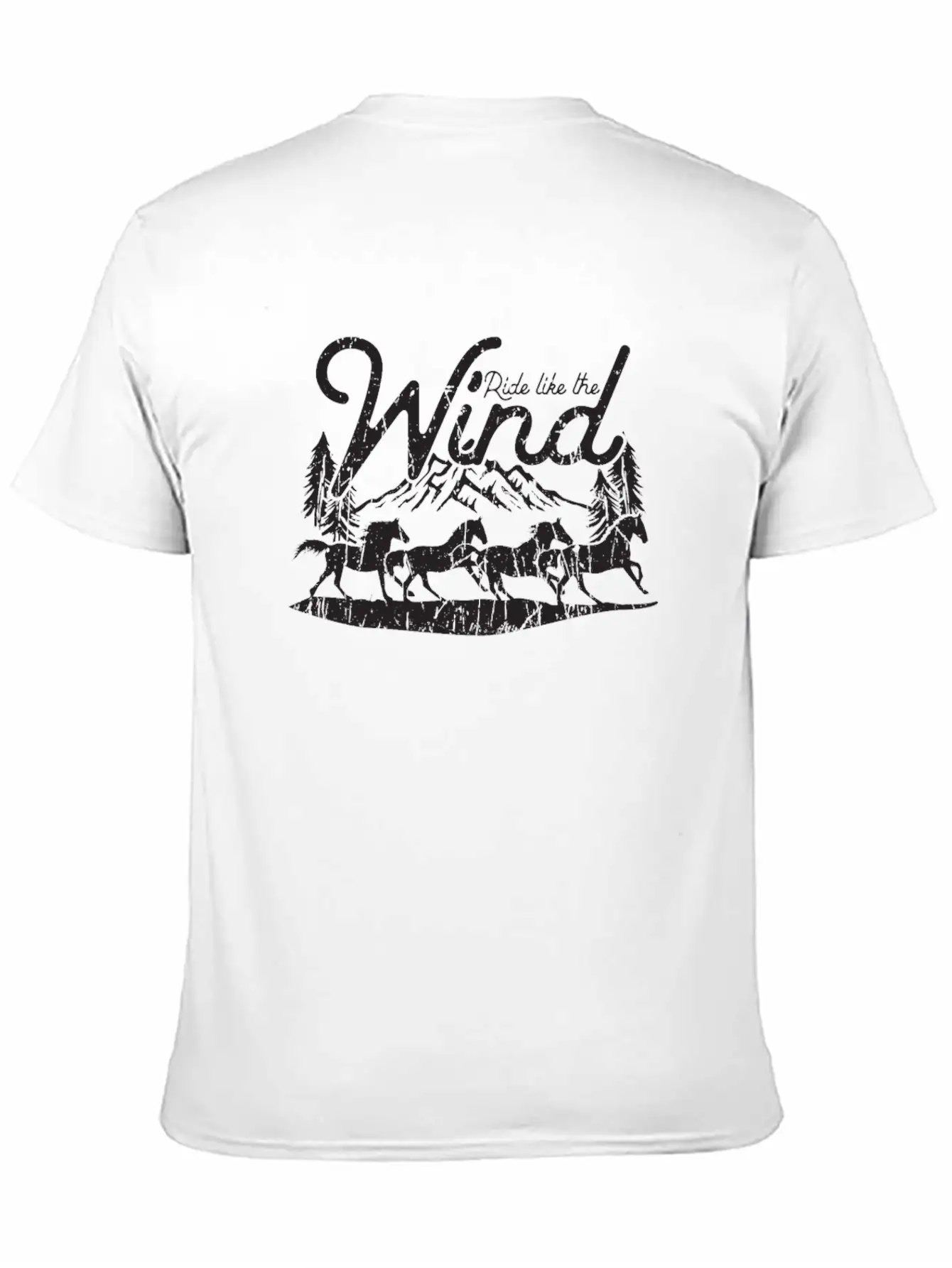 Ride Like The Wind - Horse Breathable Soft Cotton T-Shirt – Timeless Casual Look
