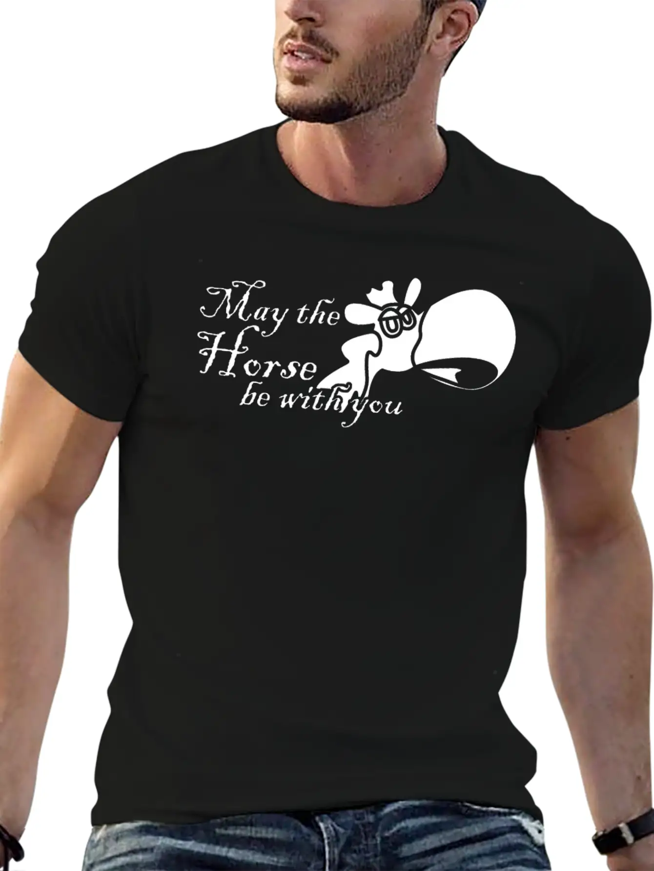 Riding Haflinger Stallion Horse Horses Stylish Everyday T-Shirt – Unisex Basic Cotton Tee