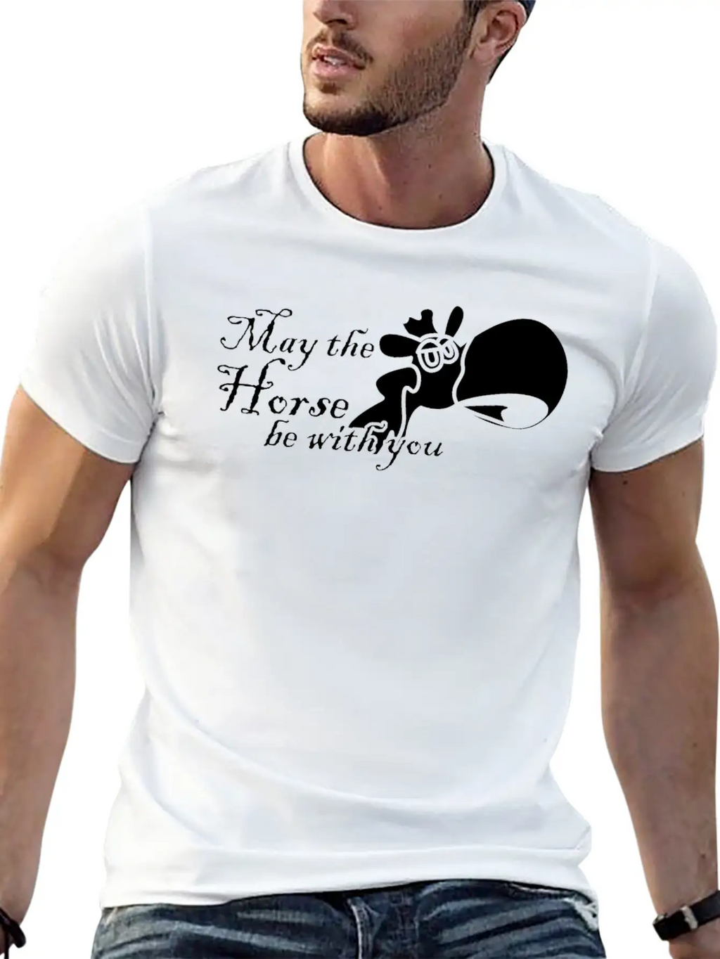 Riding Haflinger Stallion Horse Horses Stylish Everyday T-Shirt – Unisex Basic Cotton Tee