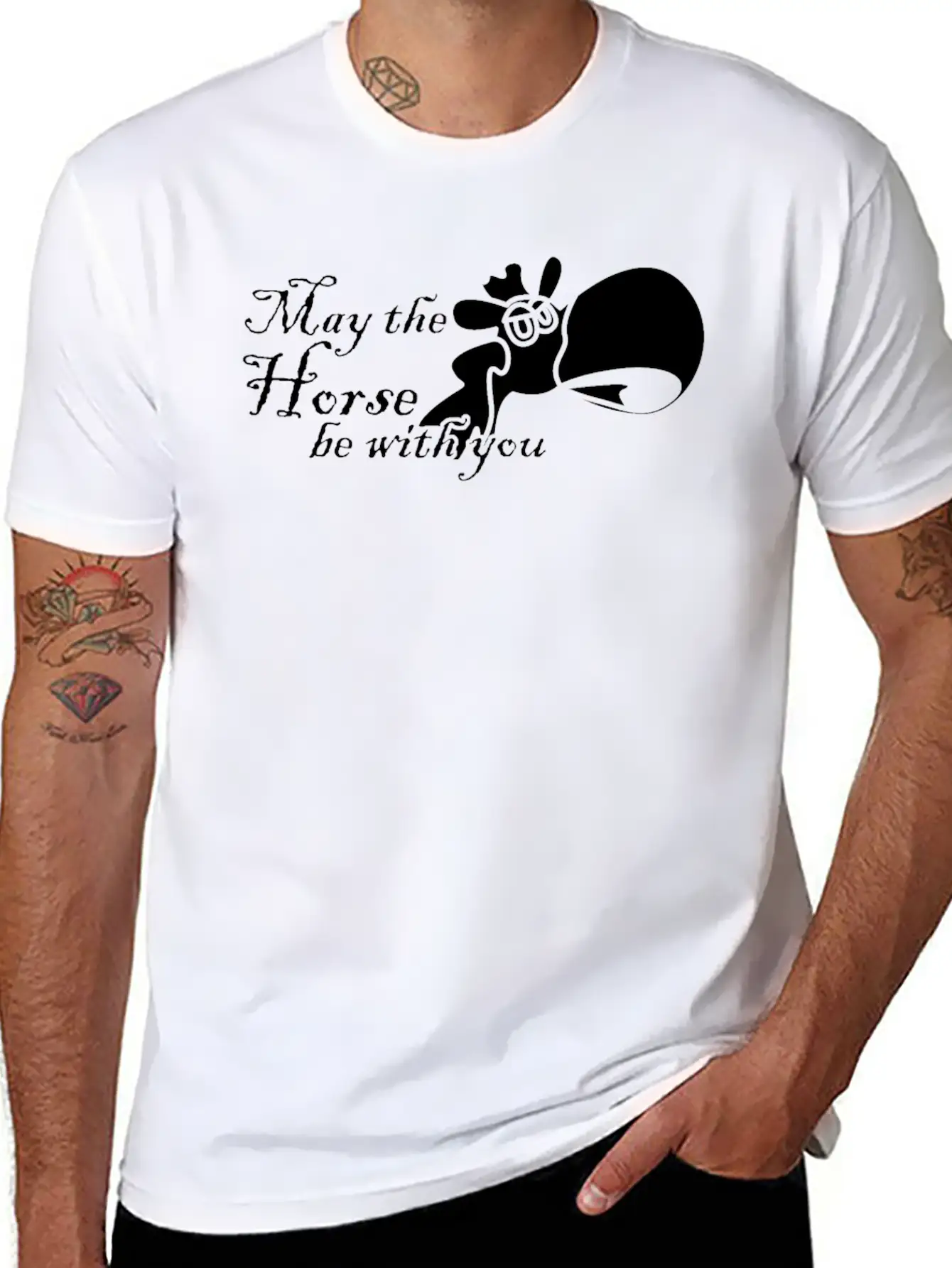 Riding Haflinger Stallion Horse Horses Stylish Everyday T-Shirt – Unisex Basic Cotton Tee