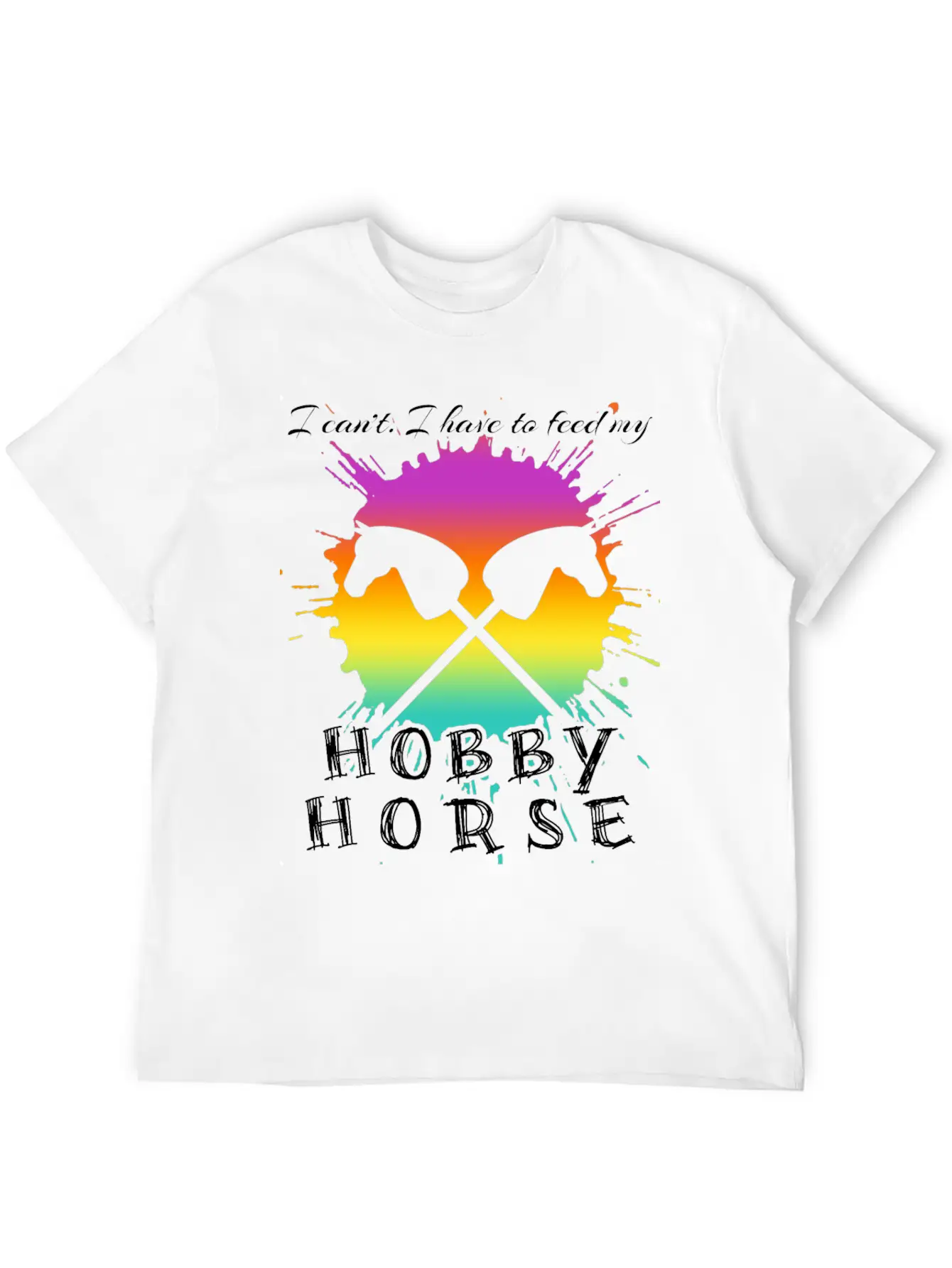 Riding Hobby Horsing Hobby Horse Unisex Short Sleeve Soft Cotton T-Shirt – Casual Everyday Wear