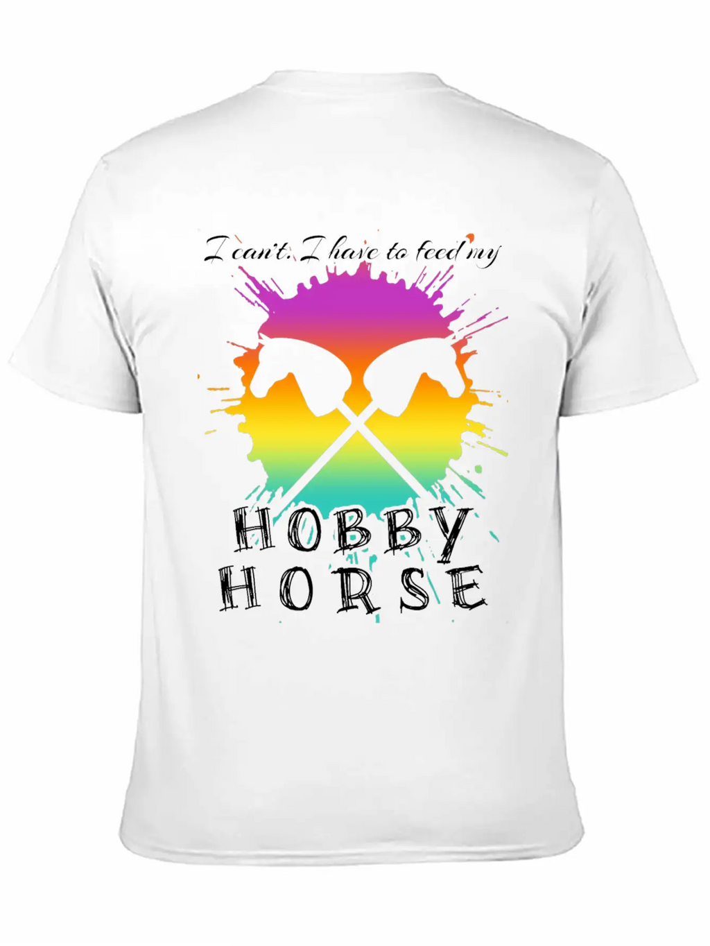 Riding Hobby Horsing Hobby Horse Unisex Short Sleeve Soft Cotton T-Shirt – Casual Everyday Wear