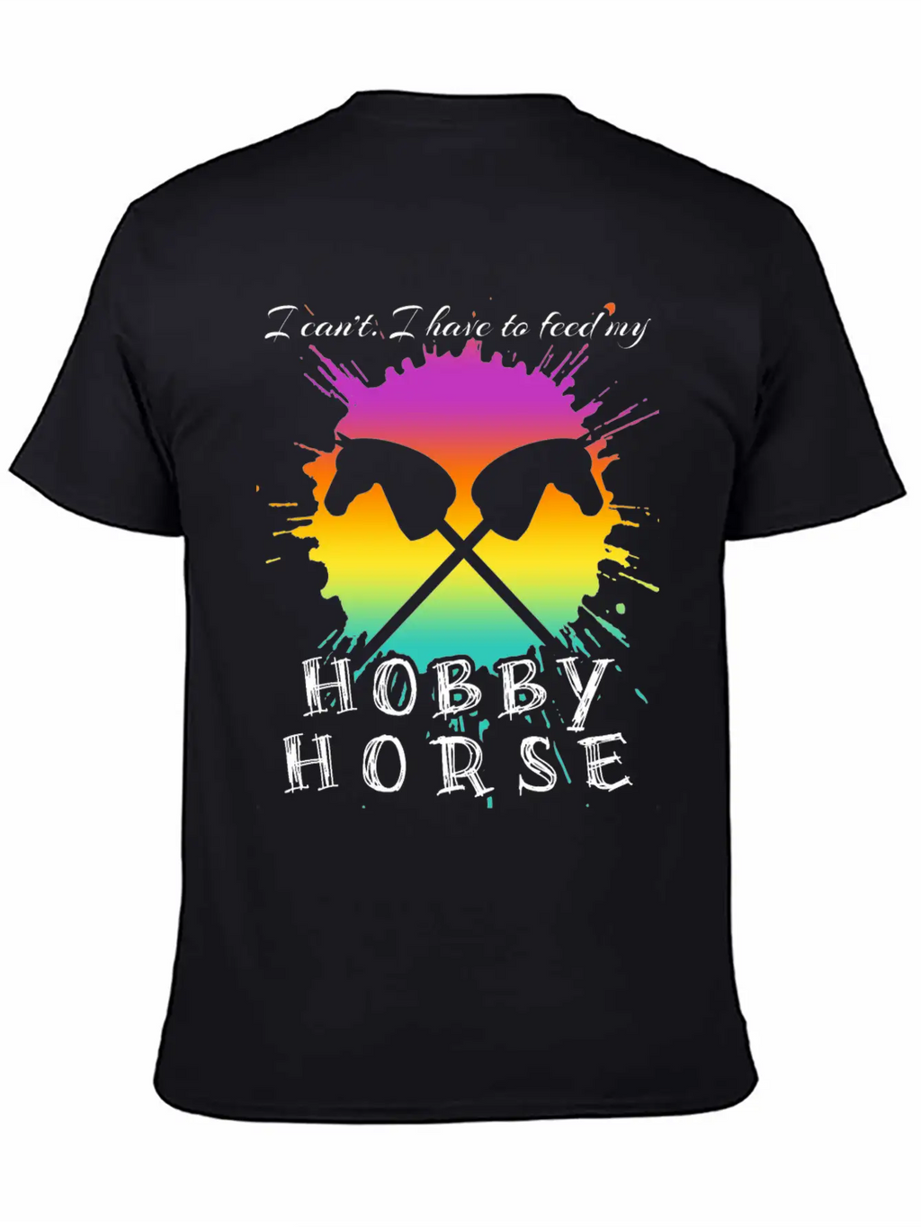 Riding Hobby Horsing Hobby Horse Unisex Short Sleeve Soft Cotton T-Shirt – Casual Everyday Wear