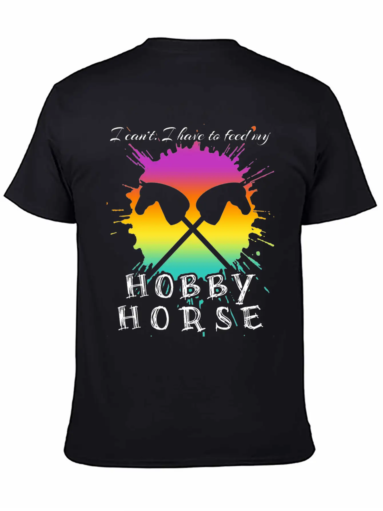 Riding Hobby Horsing Hobby Horse Unisex Short Sleeve Soft Cotton T-Shirt – Casual Everyday Wear