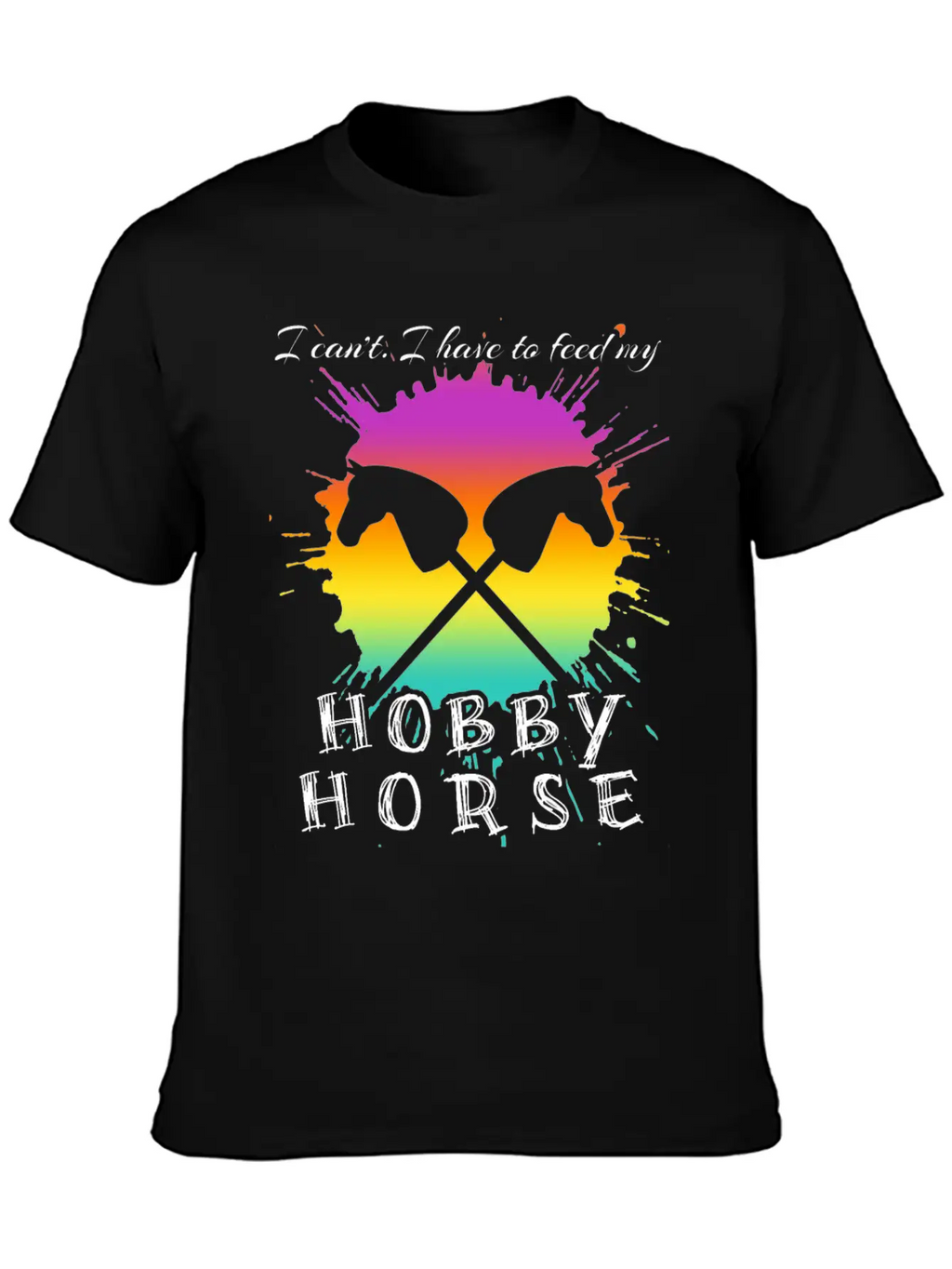 Riding Hobby Horsing Hobby Horse Unisex Short Sleeve Soft Cotton T-Shirt – Casual Everyday Wear