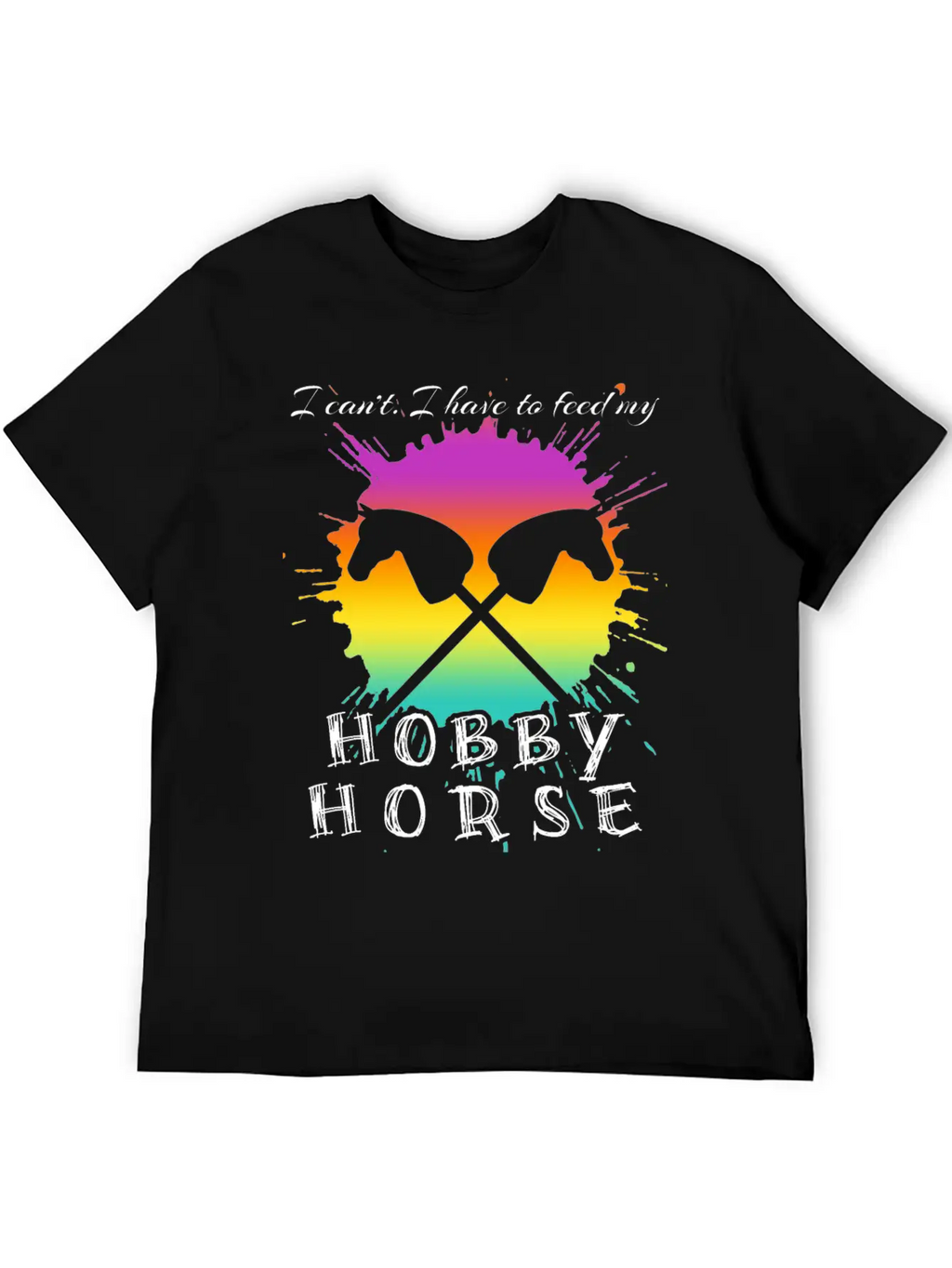 Riding Hobby Horsing Hobby Horse Unisex Short Sleeve Soft Cotton T-Shirt – Casual Everyday Wear