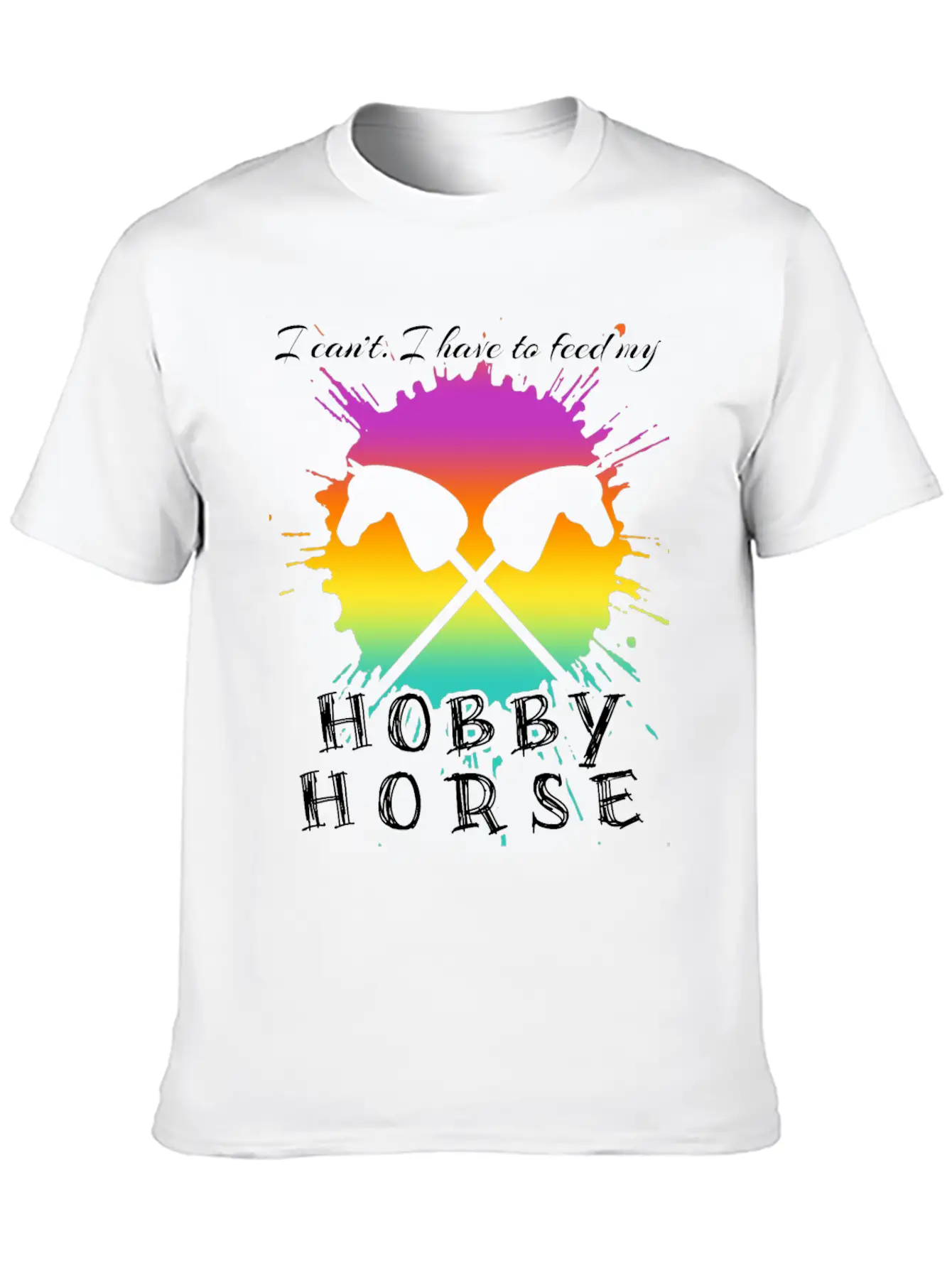 Riding Hobby Horsing Hobby Horse Unisex Short Sleeve Soft Cotton T-Shirt – Casual Everyday Wear