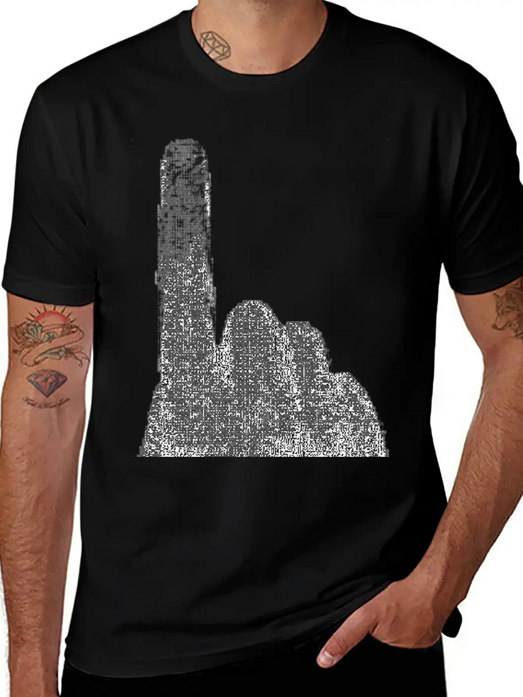 Right Person S Index Finger Art Essential Cotton Tee For Daily Outfits – Unisex Style