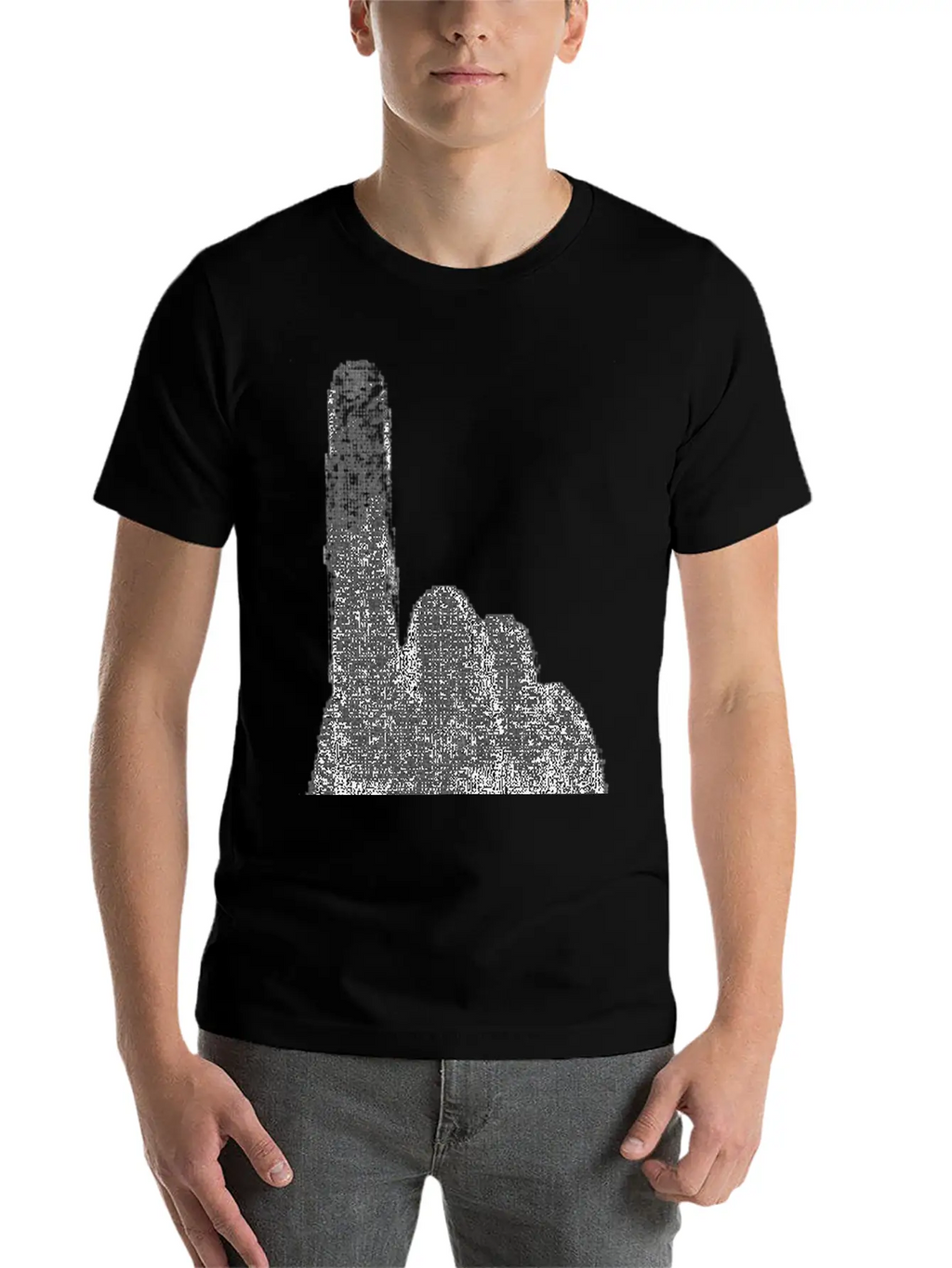 Right Person S Index Finger Art Essential Cotton Tee For Daily Outfits – Unisex Style