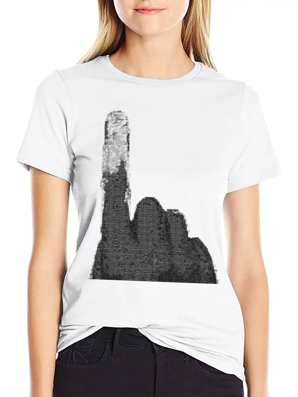 Right Person S Index Finger Art Essential Cotton Tee For Daily Outfits – Unisex Style