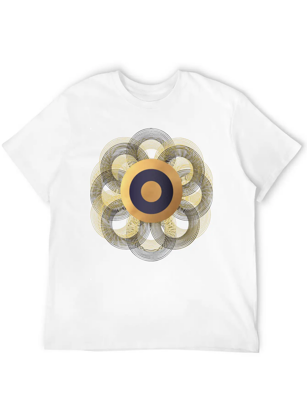 Ring Flower Essential Cotton Tee For Daily Outfits – Unisex Style