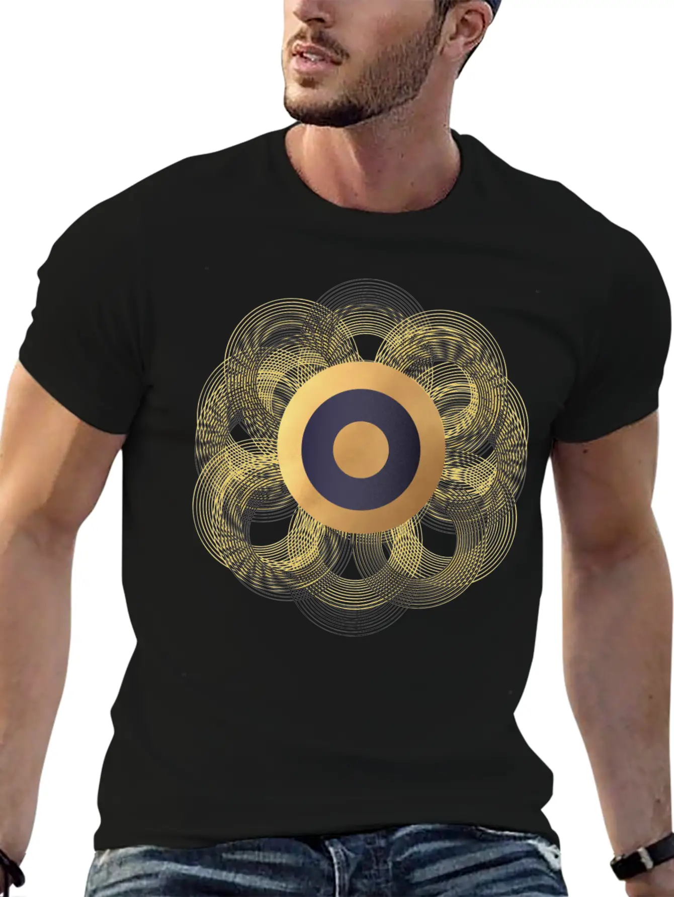 Ring Flower Essential Cotton Tee For Daily Outfits – Unisex Style
