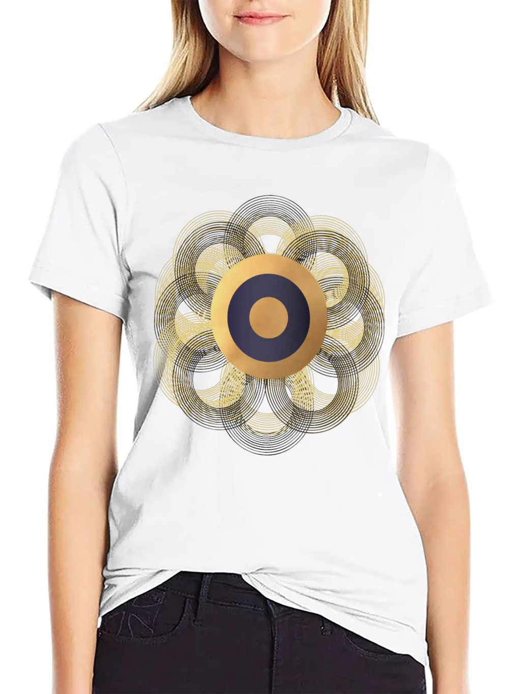 Ring Flower Essential Cotton Tee For Daily Outfits – Unisex Style