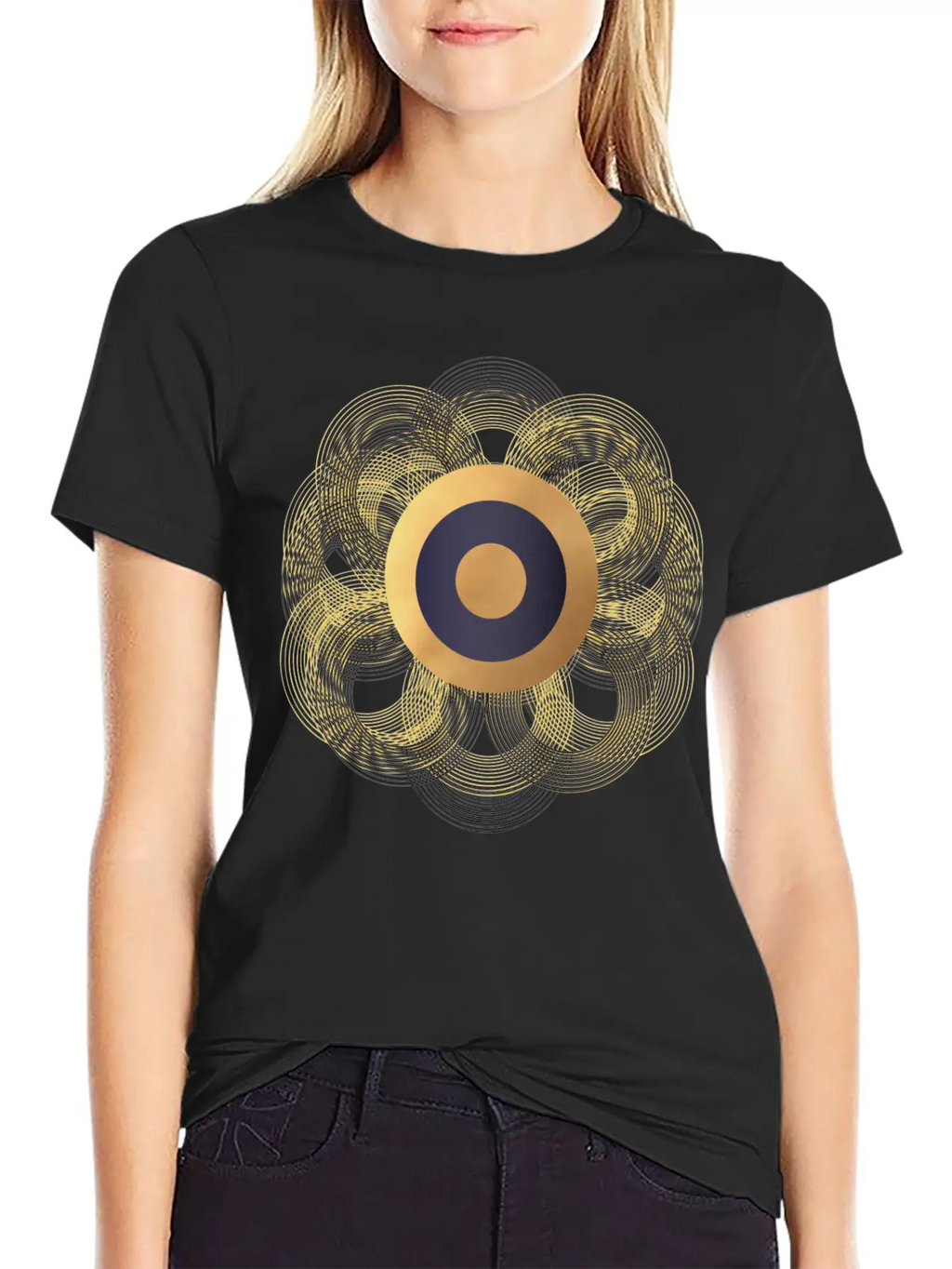 Ring Flower Essential Cotton Tee For Daily Outfits – Unisex Style