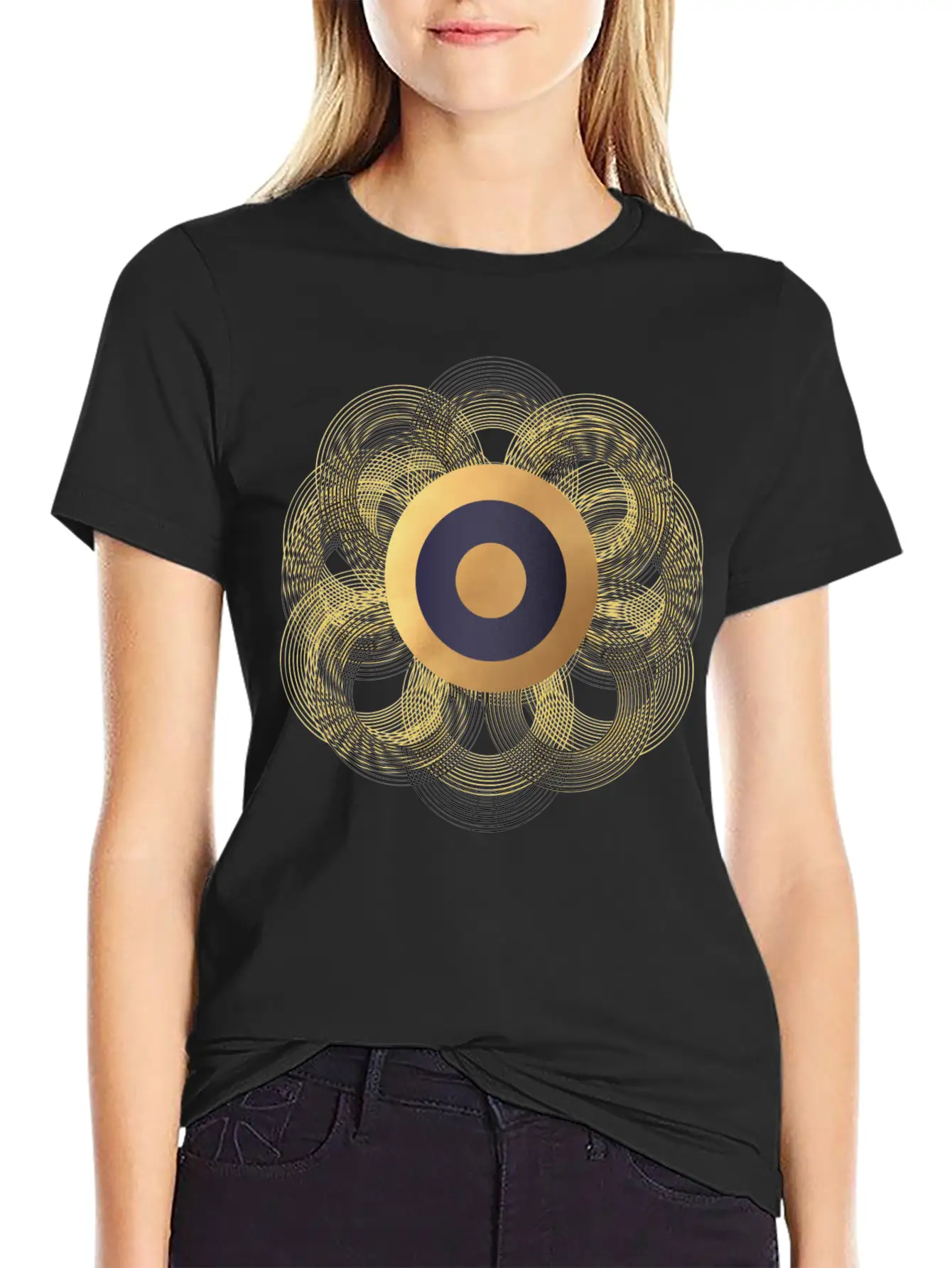 Ring Flower Essential Cotton Tee For Daily Outfits – Unisex Style