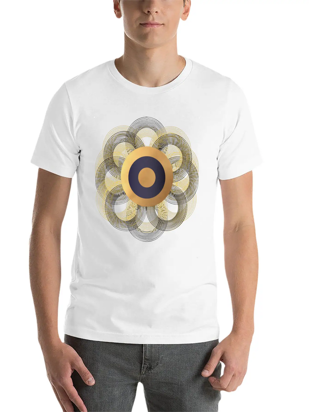 Ring Flower Essential Cotton Tee For Daily Outfits – Unisex Style