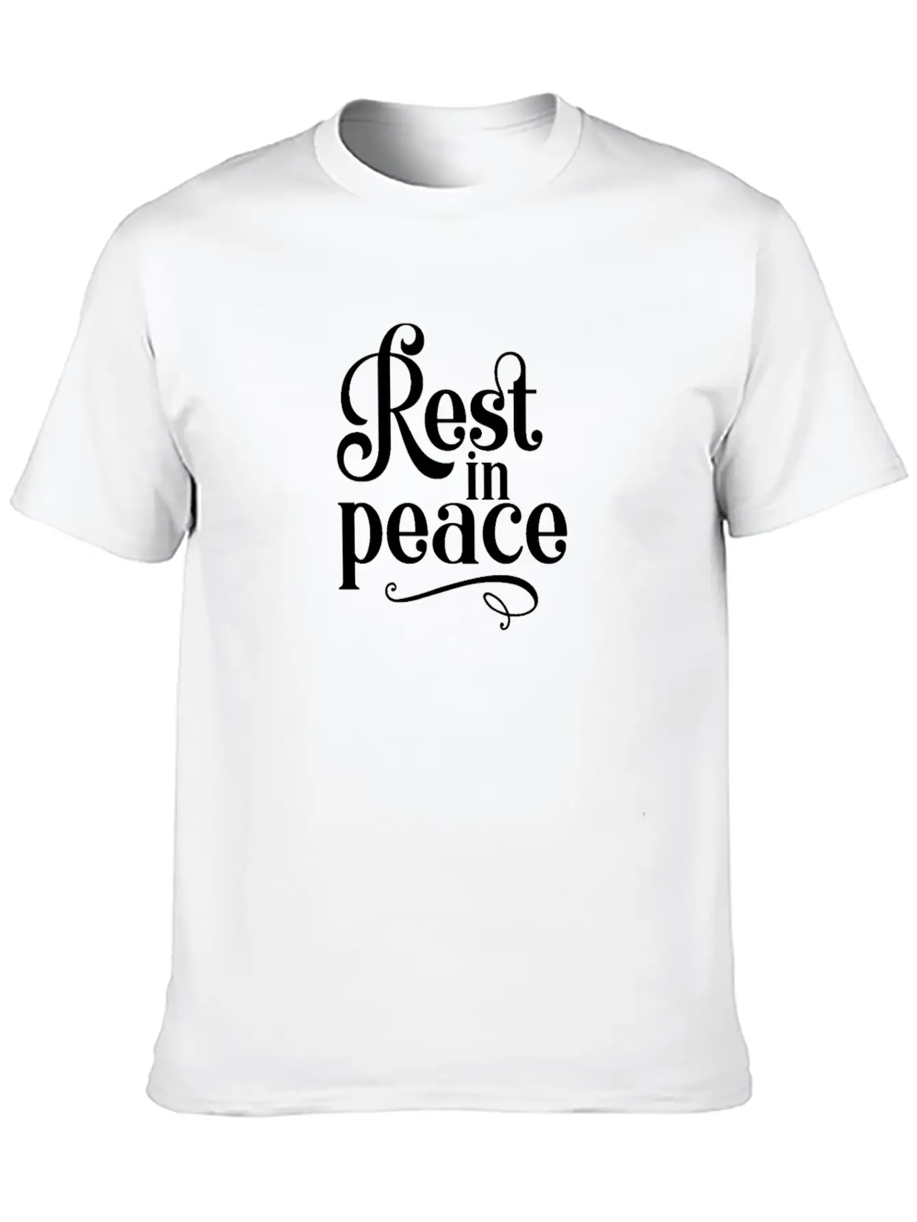 RIP Memorial Rest In Peace Unisex Short Sleeve Soft Cotton T-Shirt – Casual Everyday Wear