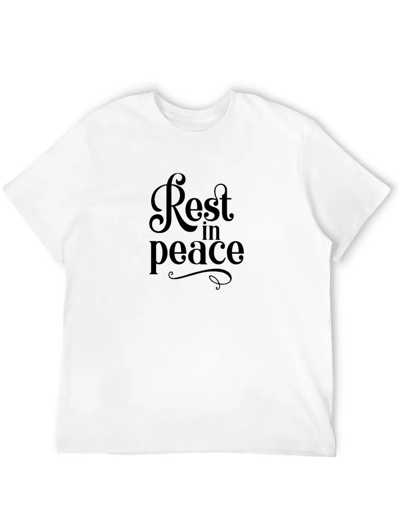 RIP Memorial Rest In Peace Unisex Short Sleeve Soft Cotton T-Shirt – Casual Everyday Wear