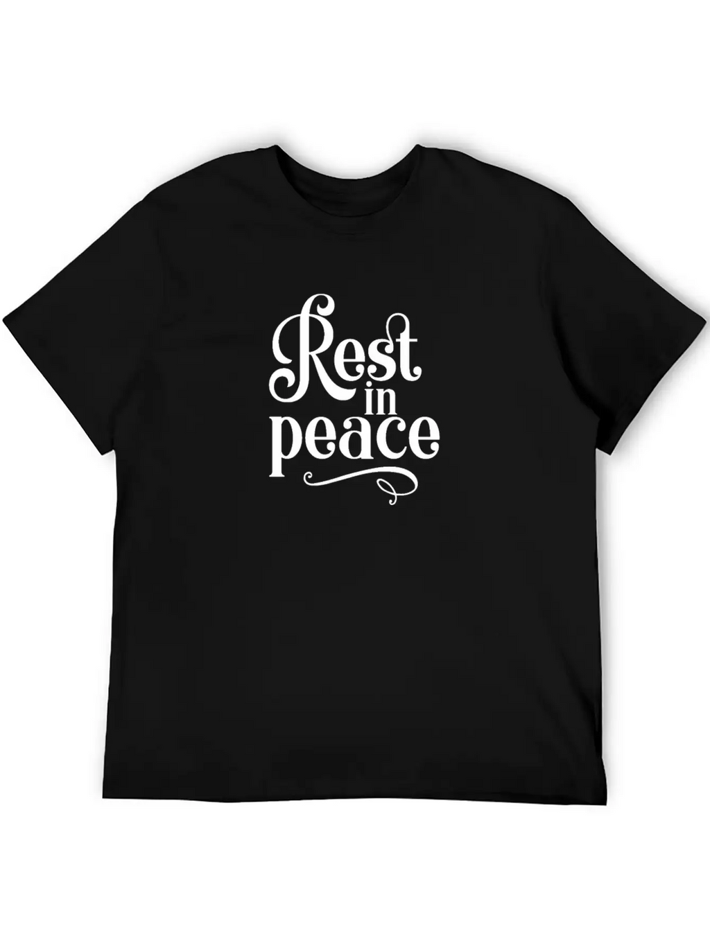 RIP Memorial Rest In Peace Unisex Short Sleeve Soft Cotton T-Shirt – Casual Everyday Wear