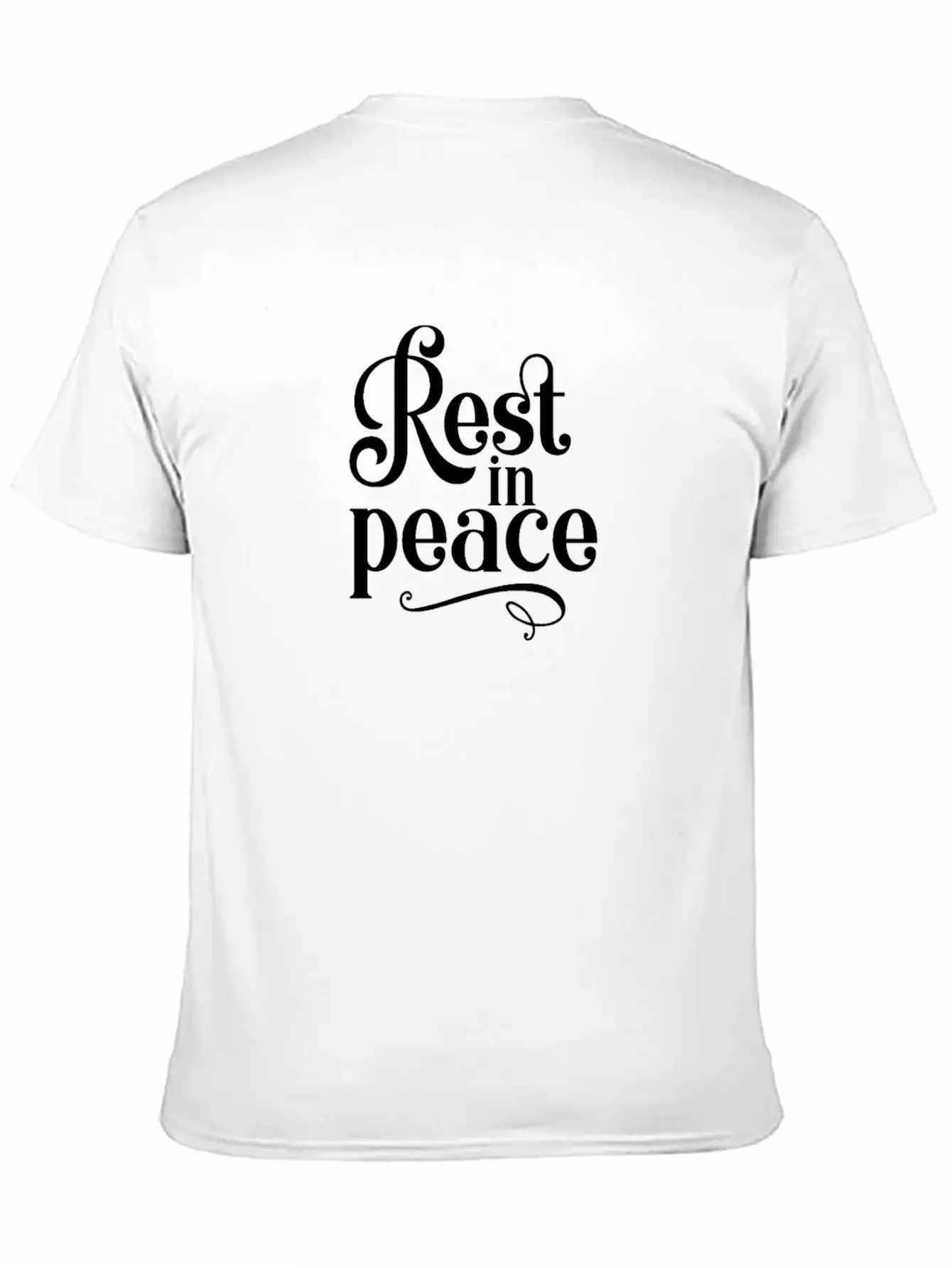 RIP Memorial Rest In Peace Unisex Short Sleeve Soft Cotton T-Shirt – Casual Everyday Wear