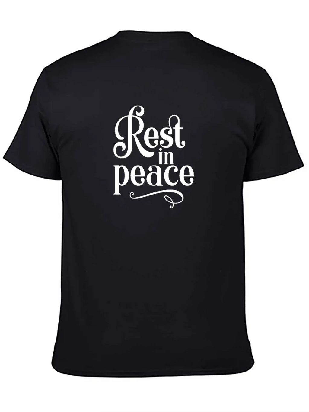RIP Memorial Rest In Peace Unisex Short Sleeve Soft Cotton T-Shirt – Casual Everyday Wear