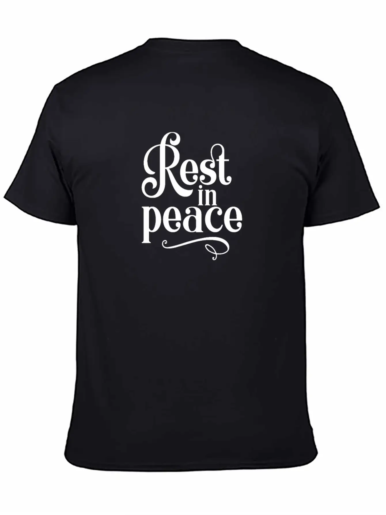 RIP Memorial Rest In Peace Unisex Short Sleeve Soft Cotton T-Shirt – Casual Everyday Wear