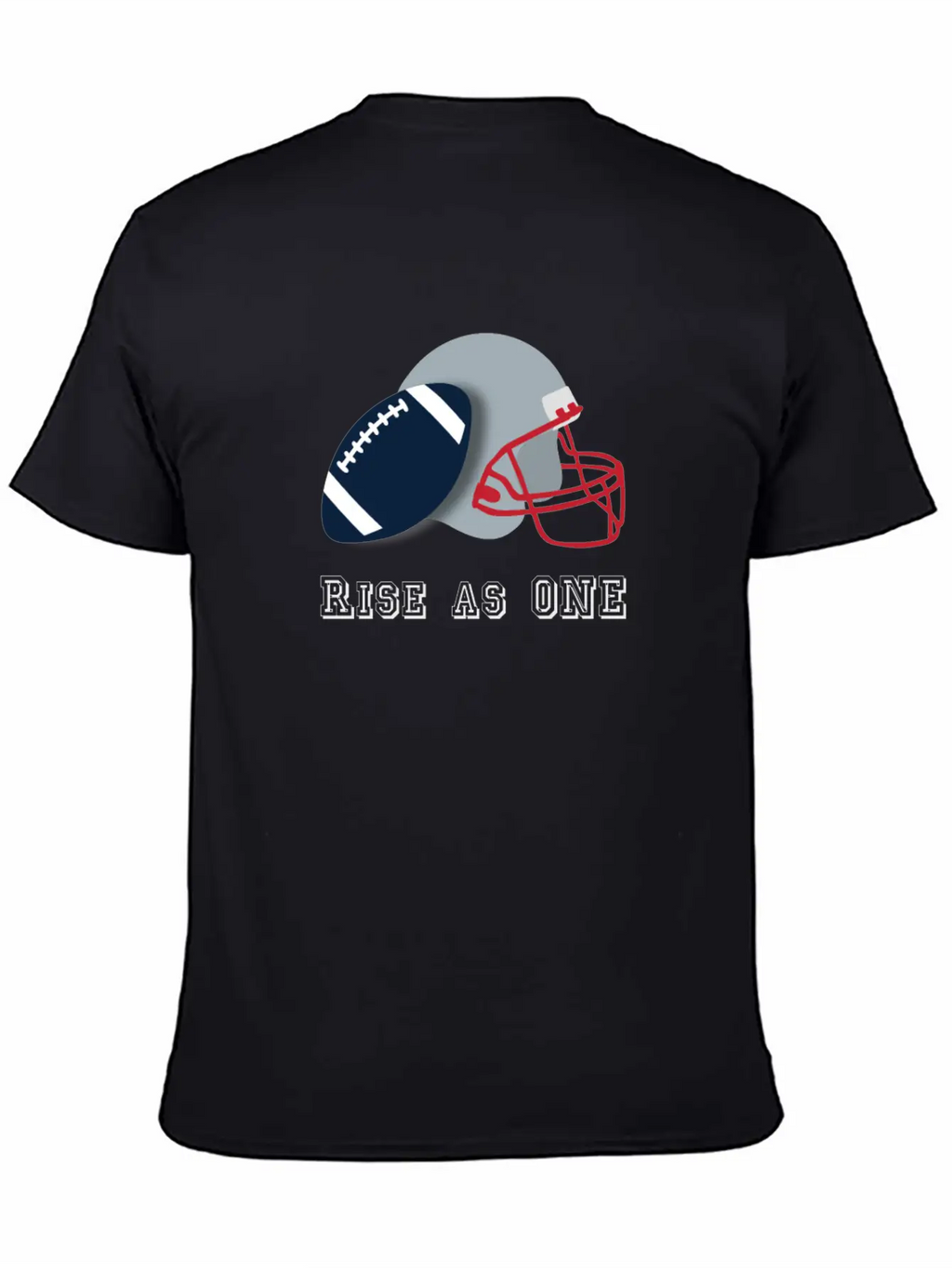 Rise As ONE Sport Training Football Unisex Short Sleeve Soft Cotton T-Shirt – Casual Everyday Wear